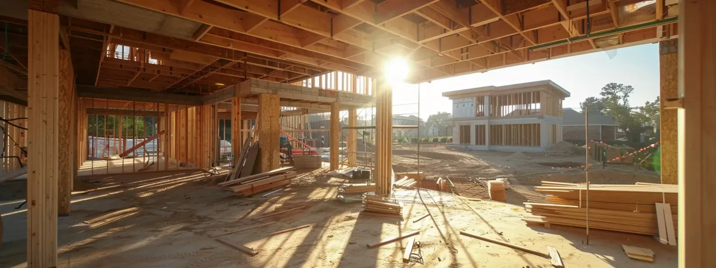 Grow Your Home Builder Site on Google 3 a stunning photo of a modern, beautifully designed home construction site with engaging visuals to attract more visitors.