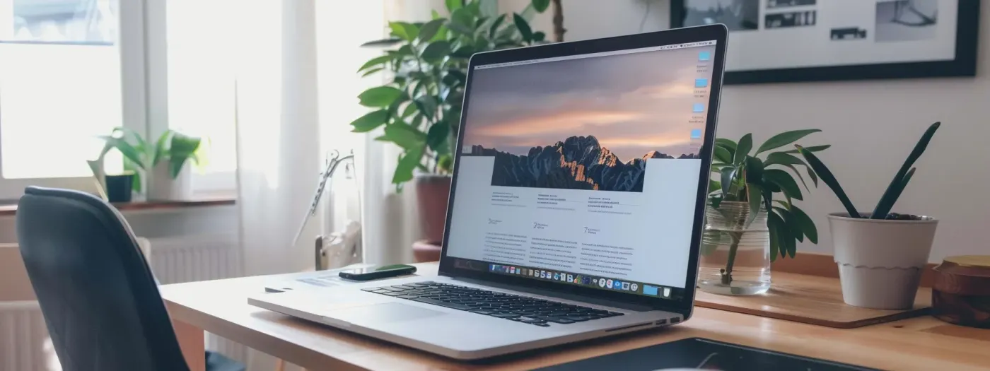 Master SEO: Guide to Home Builder Website Optimization 3 a laptop screen showing a website with perfectly optimized title tags and meta descriptions, structured content with header tags, and strategically incorporated keywords, boosting search rankings for a home builder's website.