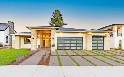 Contemporary House Front Angle